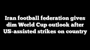 Iran football federation gives dim World Cup outlook after US-assisted strikes on country