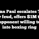 Logan Paul escalates Tom Brady feud, offers $1M to any NFL opponent willing to step into boxing ring