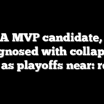 NBA MVP candidate, 24, diagnosed with collapsed lung as playoffs near: report