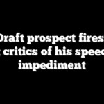 NFL Draft prospect fires back at critics of his speech impediment