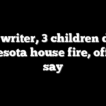 NHL writer, 3 children die in Minnesota house fire, officials say