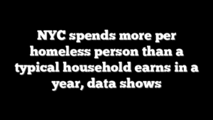 NYC spends more per homeless person than a typical household earns in a year, data shows