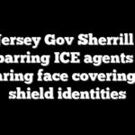New Jersey Gov Sherrill signs law barring ICE agents from wearing face coverings to shield identities