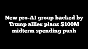 New pro-AI group backed by Trump allies plans $100M midterm spending push