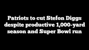 Patriots to cut Stefon Diggs despite productive 1,000-yard season and Super Bowl run
