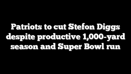 Patriots to cut Stefon Diggs despite productive 1,000-yard season and Super Bowl run
