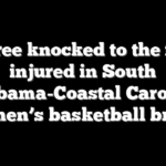 Referee knocked to the floor, injured in South Alabama-Coastal Carolina women’s basketball brawl