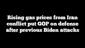 Rising gas prices from Iran conflict put GOP on defense after previous Biden attacks