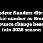 Shedeur Sanders ditches rookie number as Browns announce change heading into 2026 season