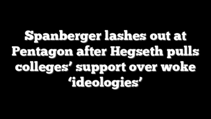 Spanberger lashes out at Pentagon after Hegseth pulls colleges’ support over woke ‘ideologies’