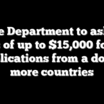 State Department to ask for bonds of up to $15,000 for visa applications from a dozen more countries