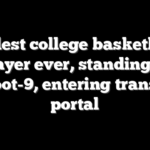 Tallest college basketball player ever, standing at 7-foot-9, entering transfer portal