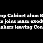 Trump Cabinet alum Ryan Zinke joins mass exodus of lawmakers leaving Congress