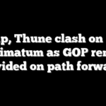 Trump, Thune clash on voter ID ultimatum as GOP remains divided on path forward
