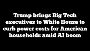 Trump brings Big Tech executives to White House to curb power costs for American households amid AI boom