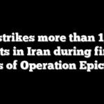 US strikes more than 1,700 targets in Iran during first 72 hours of Operation Epic Fury