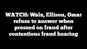 WATCH: Walz, Ellison, Omar refuse to answer when pressed on fraud after contentious fraud hearing