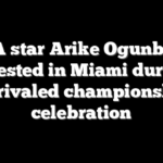 WNBA star Arike Ogunbowale arrested in Miami during Unrivaled championship celebration
