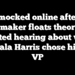 Walz mocked online after GOP lawmaker floats theory in heated hearing about why Kamala Harris chose him as VP