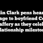 Caitlin Clark pens heartfelt message to boyfriend Connor McCaffery as they celebrate relationship milestone