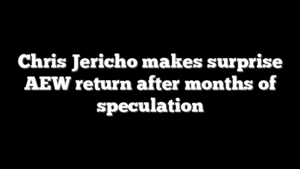 Chris Jericho makes surprise AEW return after months of speculation