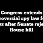 Congress extends controversial spy law for 45 days after Senate rejects House bill