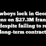 Cowboys lock in George Pickens on $27.3M franchise tag despite failing to reach long-term contract