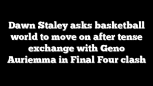 Dawn Staley asks basketball world to move on after tense exchange with Geno Auriemma in Final Four clash