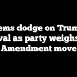 Dems dodge on Trump removal as party weighs 25th Amendment move