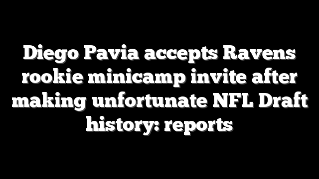 Diego Pavia accepts Ravens rookie minicamp invite after making unfortunate NFL Draft history: reports