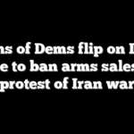Dozens of Dems flip on Israel, vote to ban arms sales in protest of Iran war
