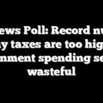Fox News Poll: Record number say taxes are too high; government spending seen as wasteful