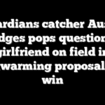 Guardians catcher Austin Hedges pops question to girlfriend on field in heartwarming proposal after win