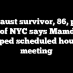 Holocaust survivor, 86, priced out of NYC says Mamdani skipped scheduled housing meeting