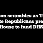 Johnson scrambles as Trump, Senate Republicans pressure House to fund DHS