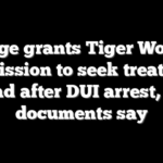 Judge grants Tiger Woods permission to seek treatment abroad after DUI arrest, court documents say