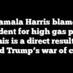 Kamala Harris blames president for high gas prices: ‘This is a direct result of Donald Trump’s war of choice’