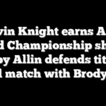 Kevin Knight earns AEW World Championship shot as Darby Allin defends title in brutal match with Brody King