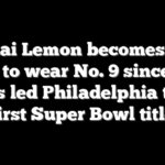 Makai Lemon becomes first Eagle to wear No. 9 since Nick Foles led Philadelphia to its first Super Bowl title
