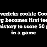 Mavericks rookie Cooper Flagg becomes first teen in NBA history to score 50 points in a game