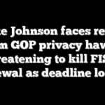 Mike Johnson faces revolt from GOP privacy hawks threatening to kill FISA renewal as deadline looms