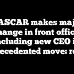 NASCAR makes major change in front office, including new CEO in unprecedented move: report