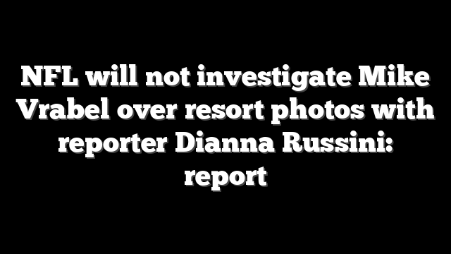 NFL will not investigate Mike Vrabel over resort photos with reporter Dianna Russini: report