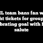 NHL team bans fan who bought tickets for group seen celebrating goal with Nazi salute