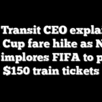NJ Transit CEO explains World Cup fare hike as NJ Gov again implores FIFA to pay for $150 train tickets