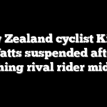 New Zealand cyclist Kiaan Watts suspended after punching rival rider mid-race