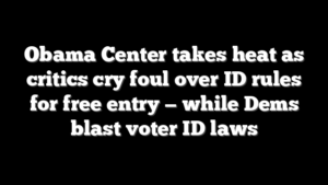 Obama Center takes heat as critics cry foul over ID rules for free entry — while Dems blast voter ID laws
