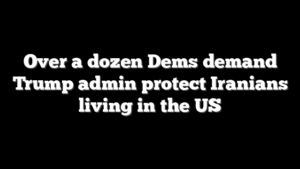 Over a dozen Dems demand Trump admin protect Iranians living in the US