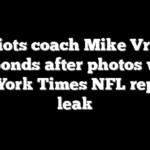 Patriots coach Mike Vrabel responds after photos with New York Times NFL reporter leak