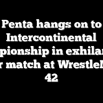 Penta hangs on to Intercontinental Championship in exhilarating ladder match at WrestleMania 42